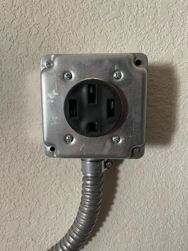 NEMA 14-50 outlet installed for Smart Home Electrical in New Lenox